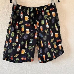 Barney Cools Men Board Swim Short 30 Palm Tree Beer Beach Surf Pool vacation